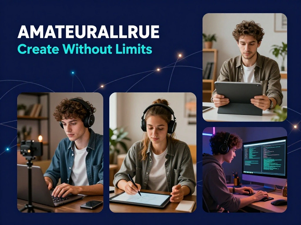 Amateurallrue creative movement showing diverse creators building authentic digital content across platforms in 2026