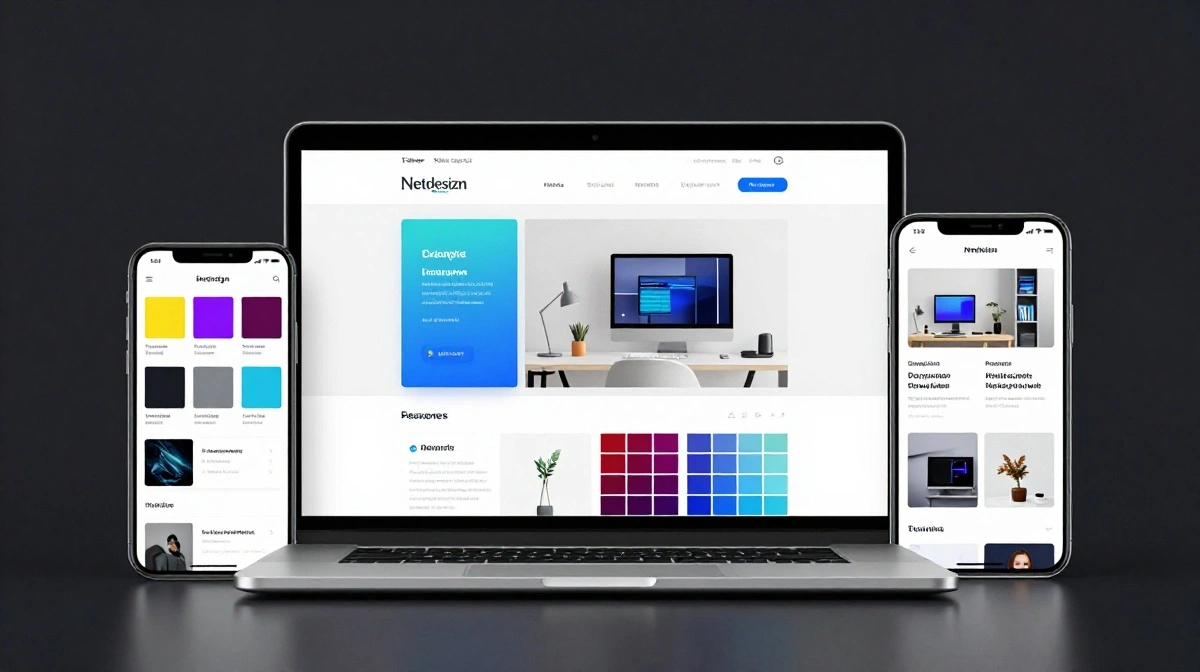 Netdesizn com web design platform review showing clean modern website layout and digital services overview
