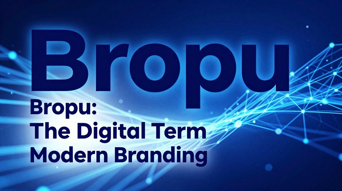 Bropu meaning, digital branding applications, and modern online culture explored in a professional featured image
